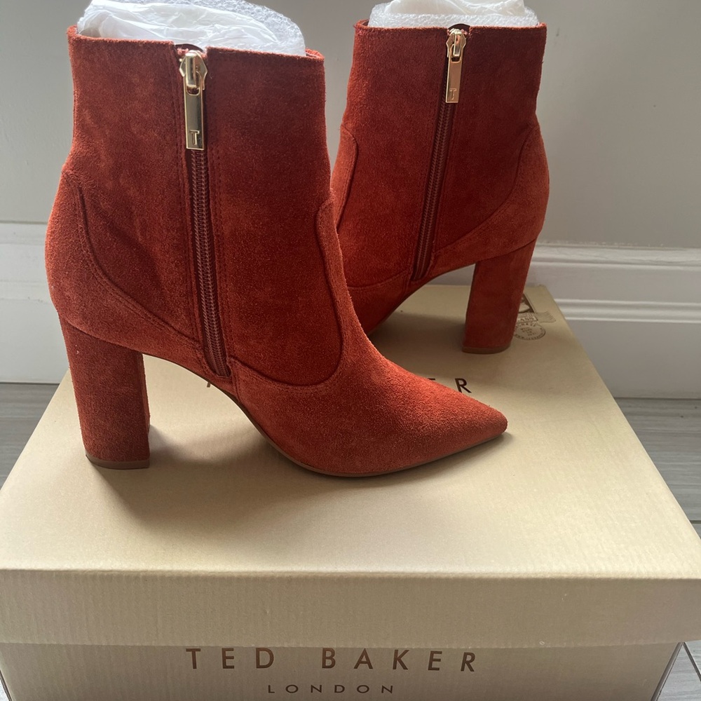 Ted Baker Women's Heeled Boots - Rich Rust